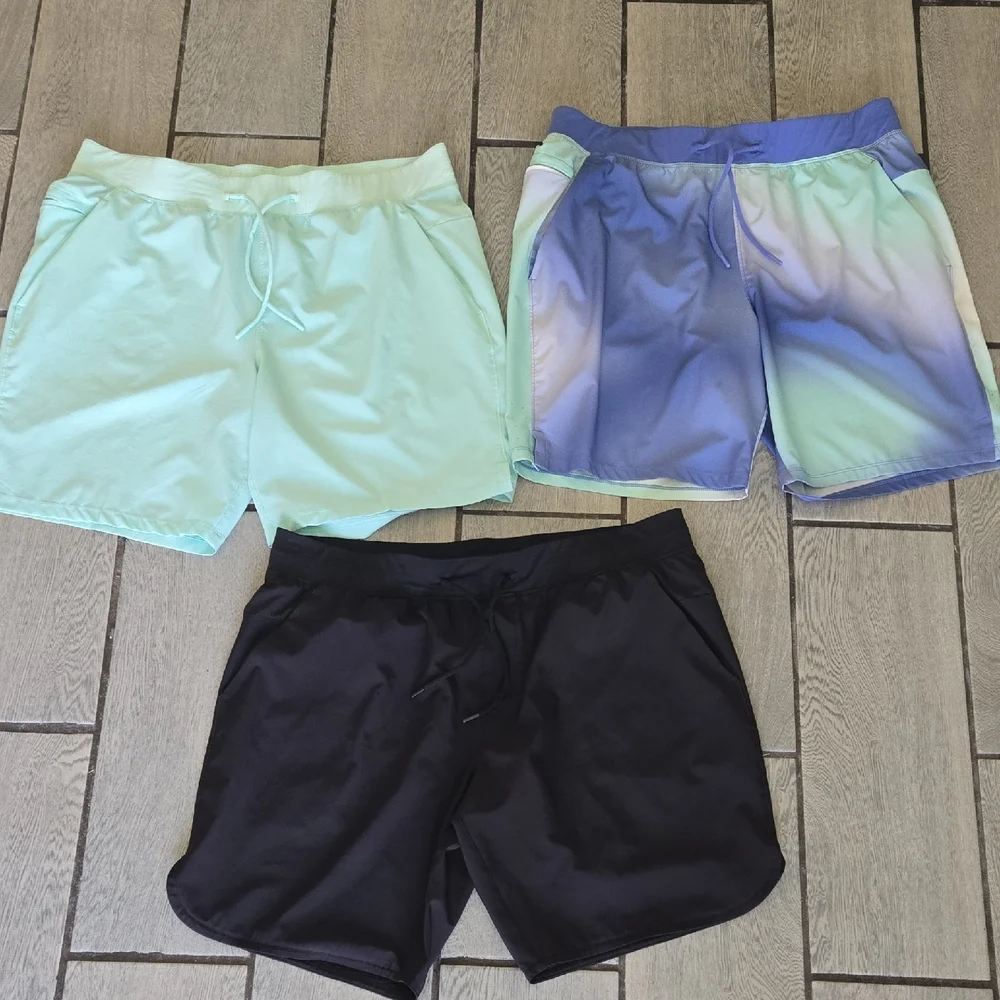 Men's Athletic Swim Shorts Bundle – Size‎ L (36-38) – 3 Pairs Act103